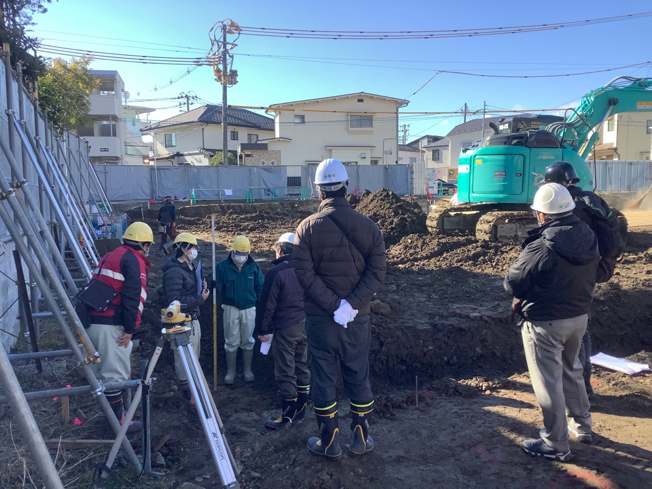 根伐工事床付け検査